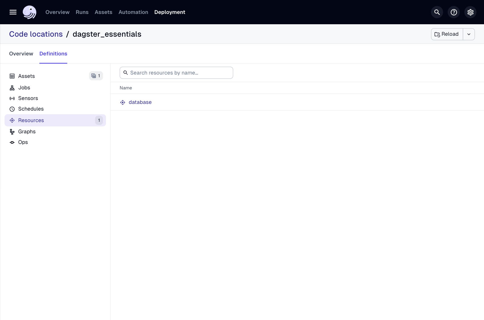 The Configuration tab of the Resource details page